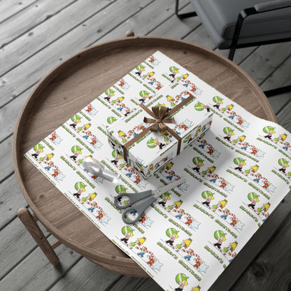 The Family Circus "Seasons Greetings" Wrapping Paper