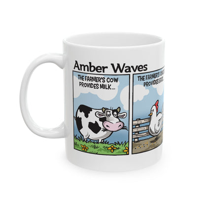 Amber Waves "The Farmer's Son" Ceramic Mug - 11oz & 15oz - Gift for Farmers & Dads