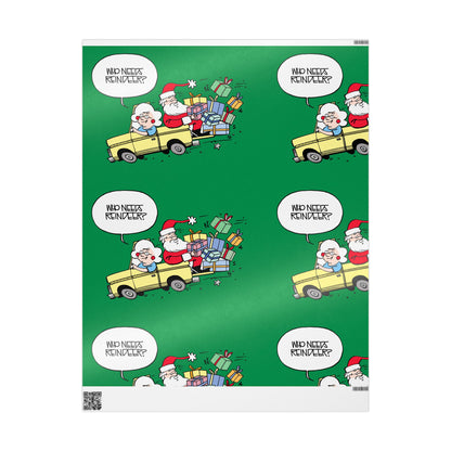 Gearhead Gertie 'Who Needs Reindeer?' Gift Wrap