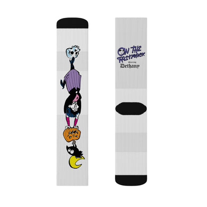 On The Fastrack- "Creep It Chic" Dethany Socks