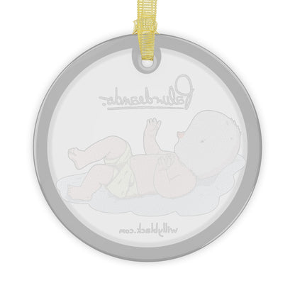 Palurdeando- Nap of the Divine Glass Ornament