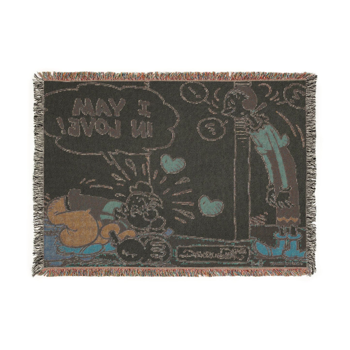 Popeye "I Yam in Love" Woven Blanket