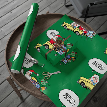 Gearhead Gertie 'Who Needs Reindeer?' Gift Wrap