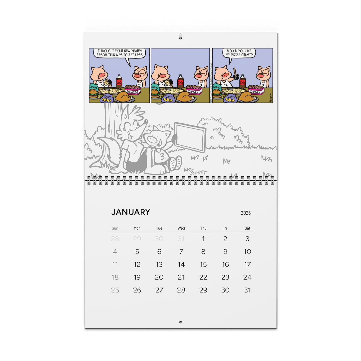 Suburban Fairytales - 2026 Wall Calendar