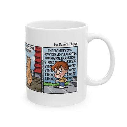 Amber Waves "The Farmer's Son" Ceramic Mug - 11oz & 15oz - Gift for Farmers & Dads