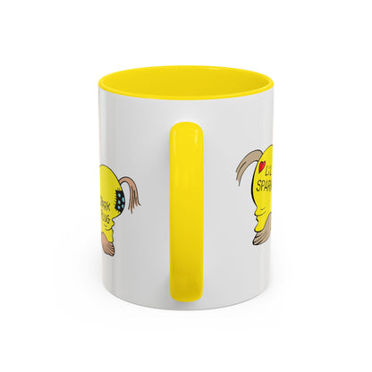 Barney Google and Snuffy Smith Lil' Sparky & Spark Plug Yellow Coffee Mug