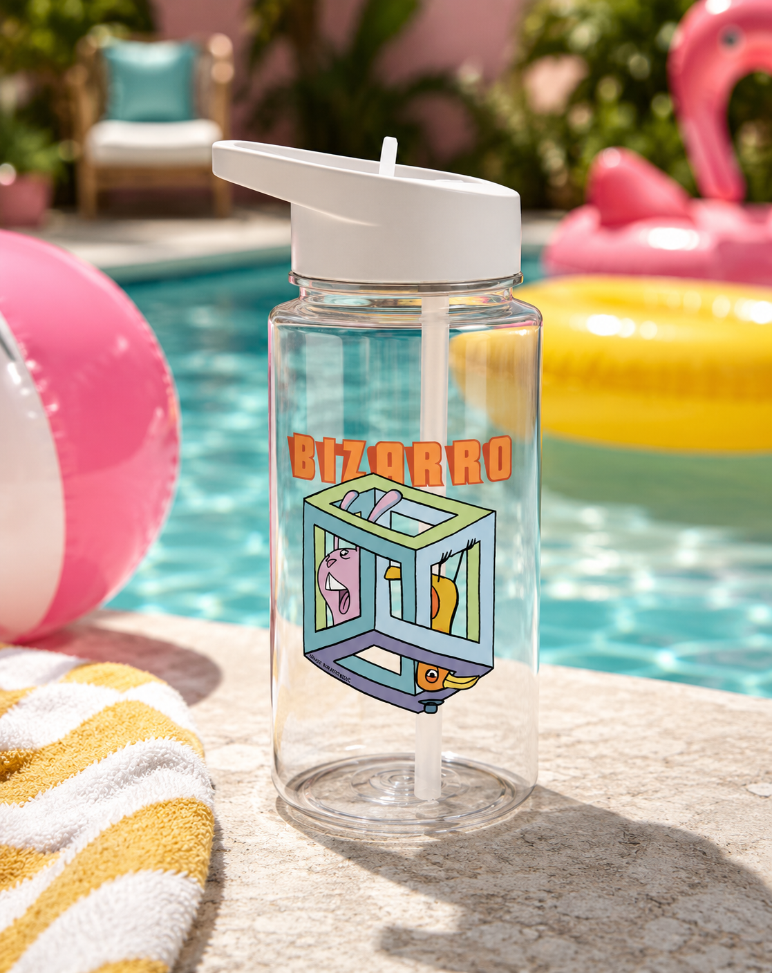 Bizarro Escher Cube Water Bottle