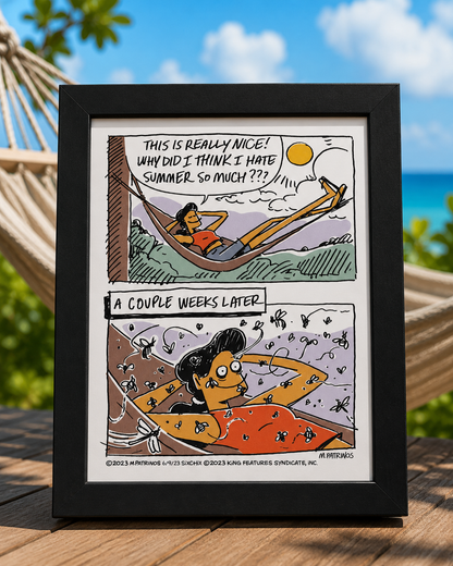 Six Chix "Buzz Kill" Framed Print by Maritsa Patrinos