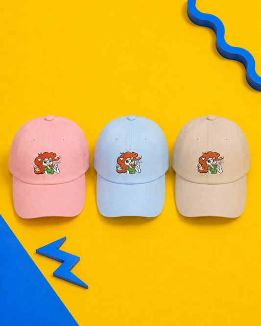 Slylock Fox:  Cassandra Cat Embroidered Dad Cap