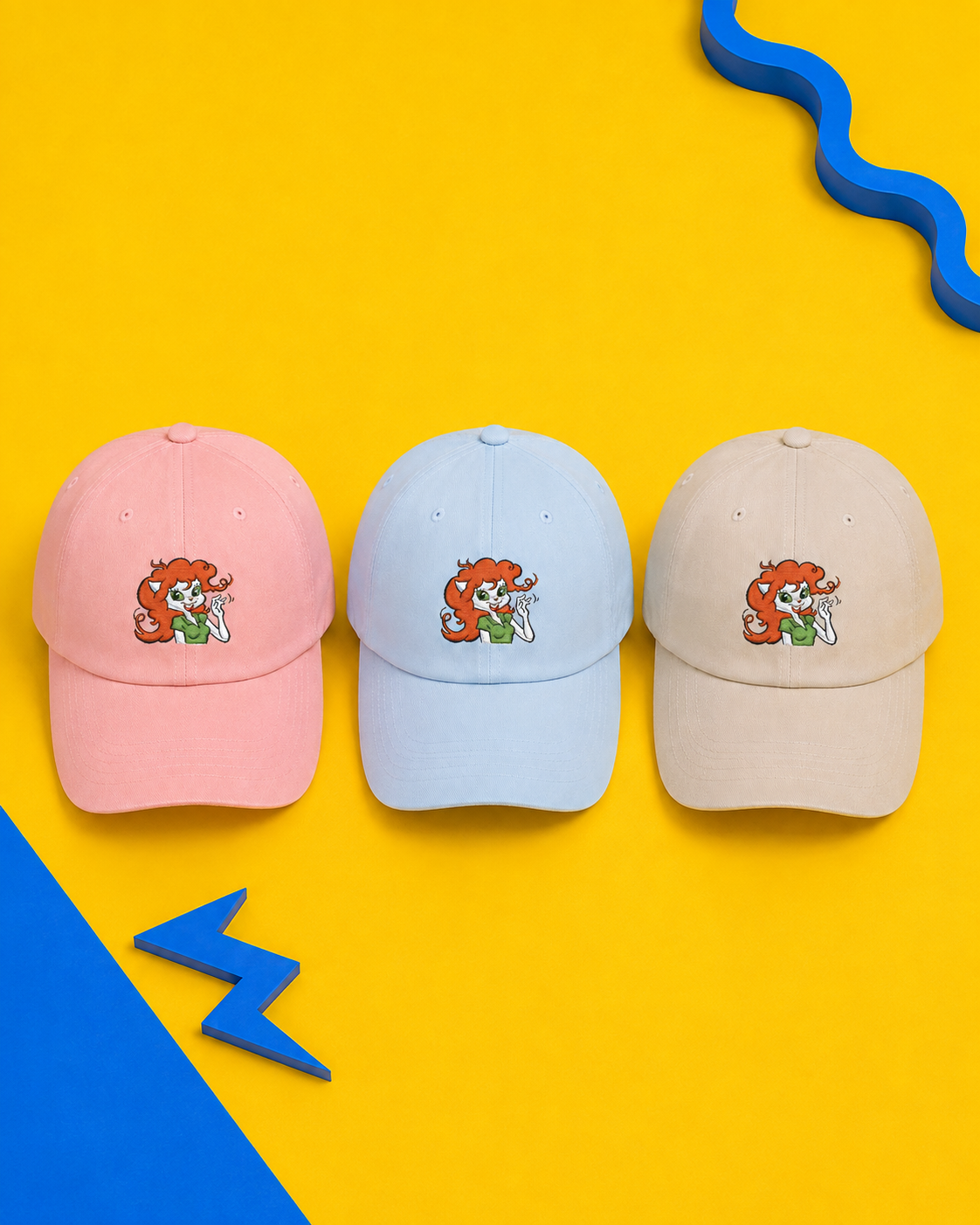 Slylock Fox:  Cassandra Cat Embroidered Dad Cap