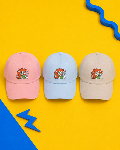 Slylock Fox:  Cassandra Cat Embroidered Dad Cap