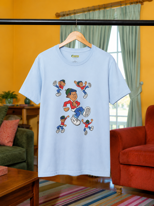 Curtis “Feel the Groove” Character Collage T-Shirt