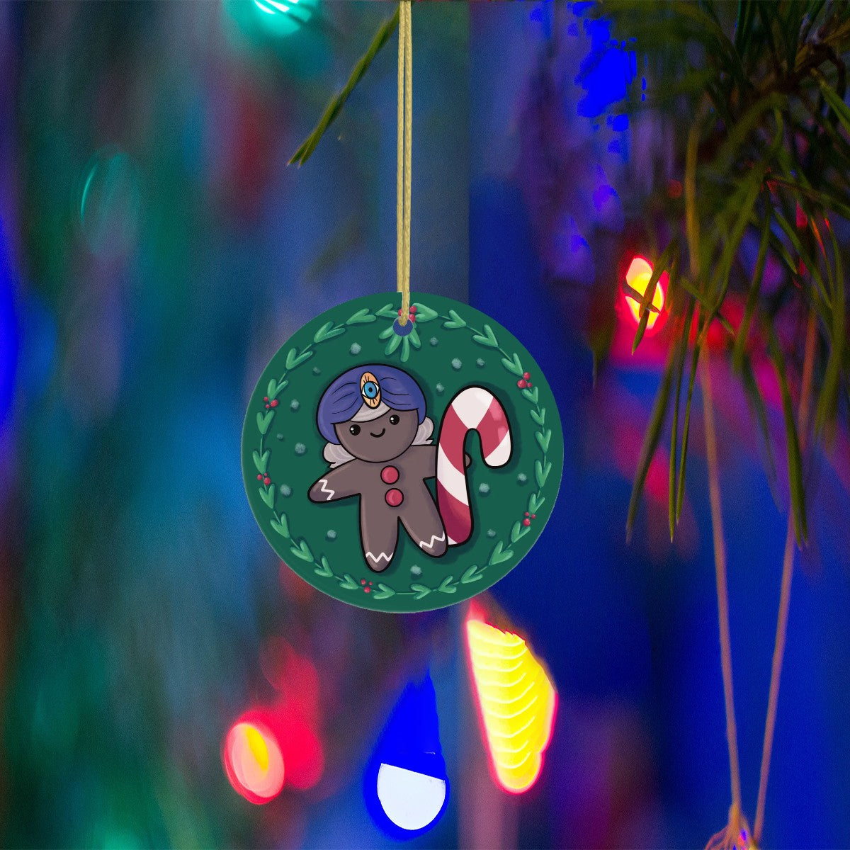 Comiclicious Gingerbread Gemmy Ceramic Ornament