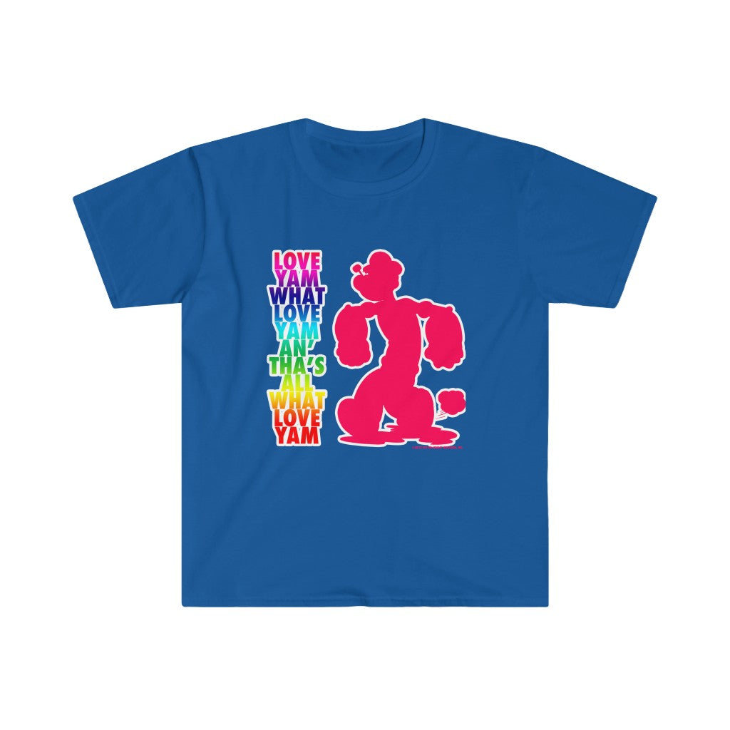 Popeye LGBTQIA+ Pride "Love Yam" Unisex Softstyle T-Shirt