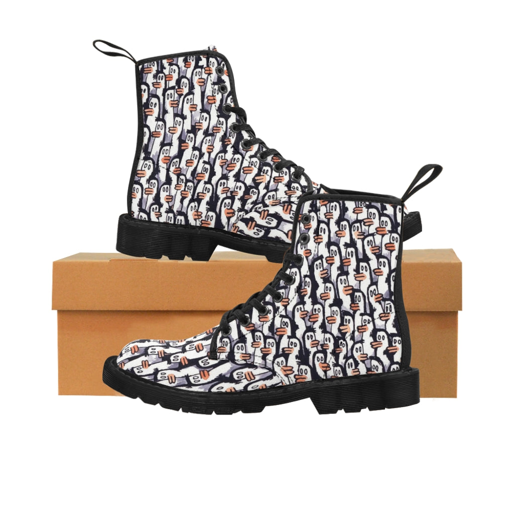 Macanudo Penguins Women's Canvas Boots