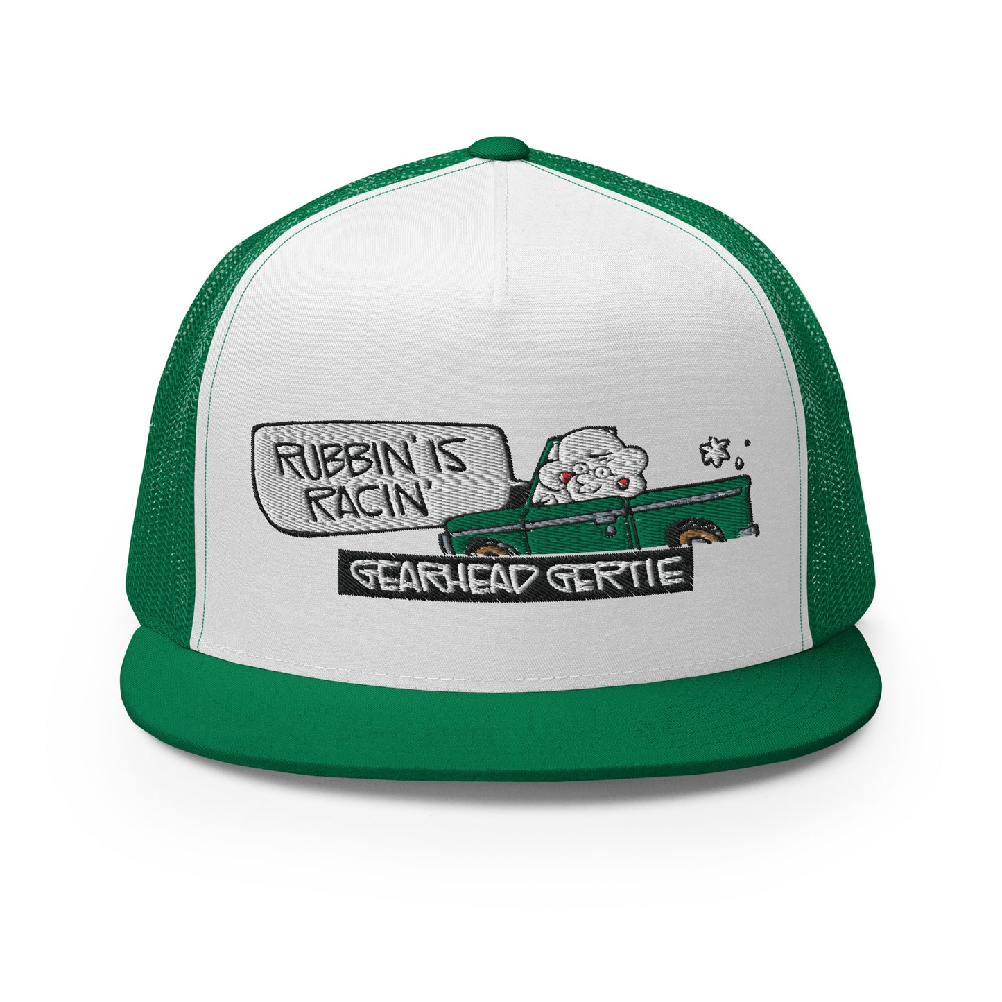 GEARHEAD GERTIE Racin' Green Trucker Hat