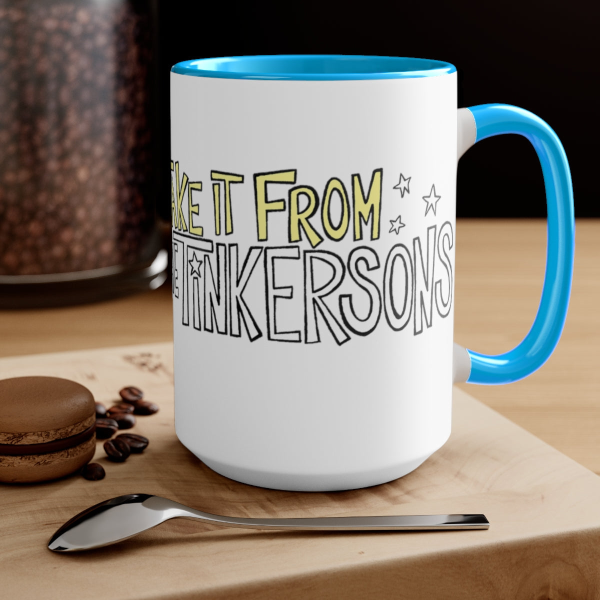 TAKE IT FROM THE TINKERSONS Two-Tone Mug, 15oz
