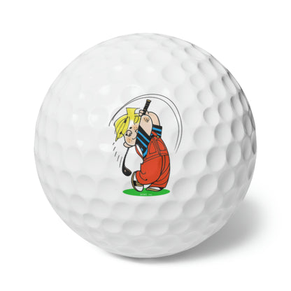 DENNIS THE MENACE Golf Balls, 6pcs