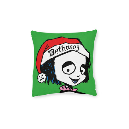 ON THE FASTRACK Holiday Goth Throw Pillow