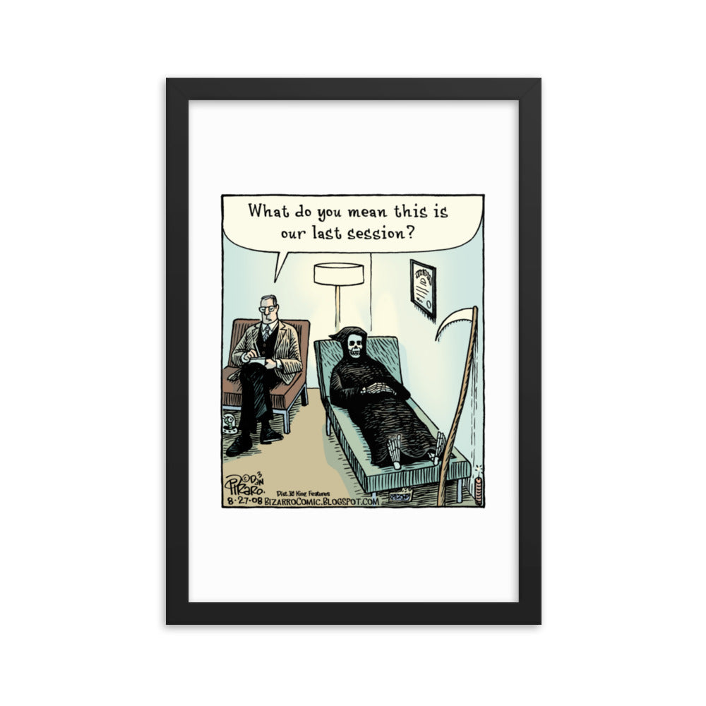 Bizarro “Our Last Session” Framed Print