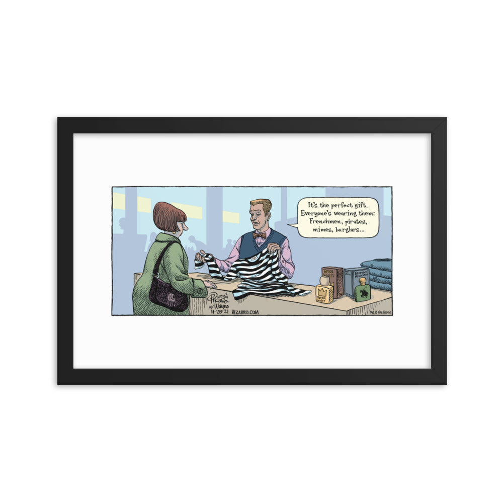 Bizarro “The Perfect Gift” Framed Print