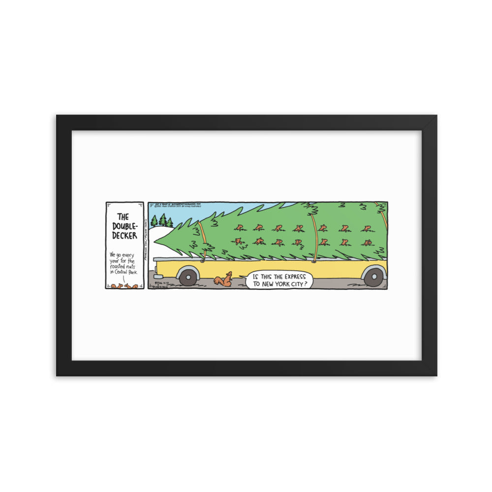 Rhymes With Orange “The Double-Decker” Framed Print
