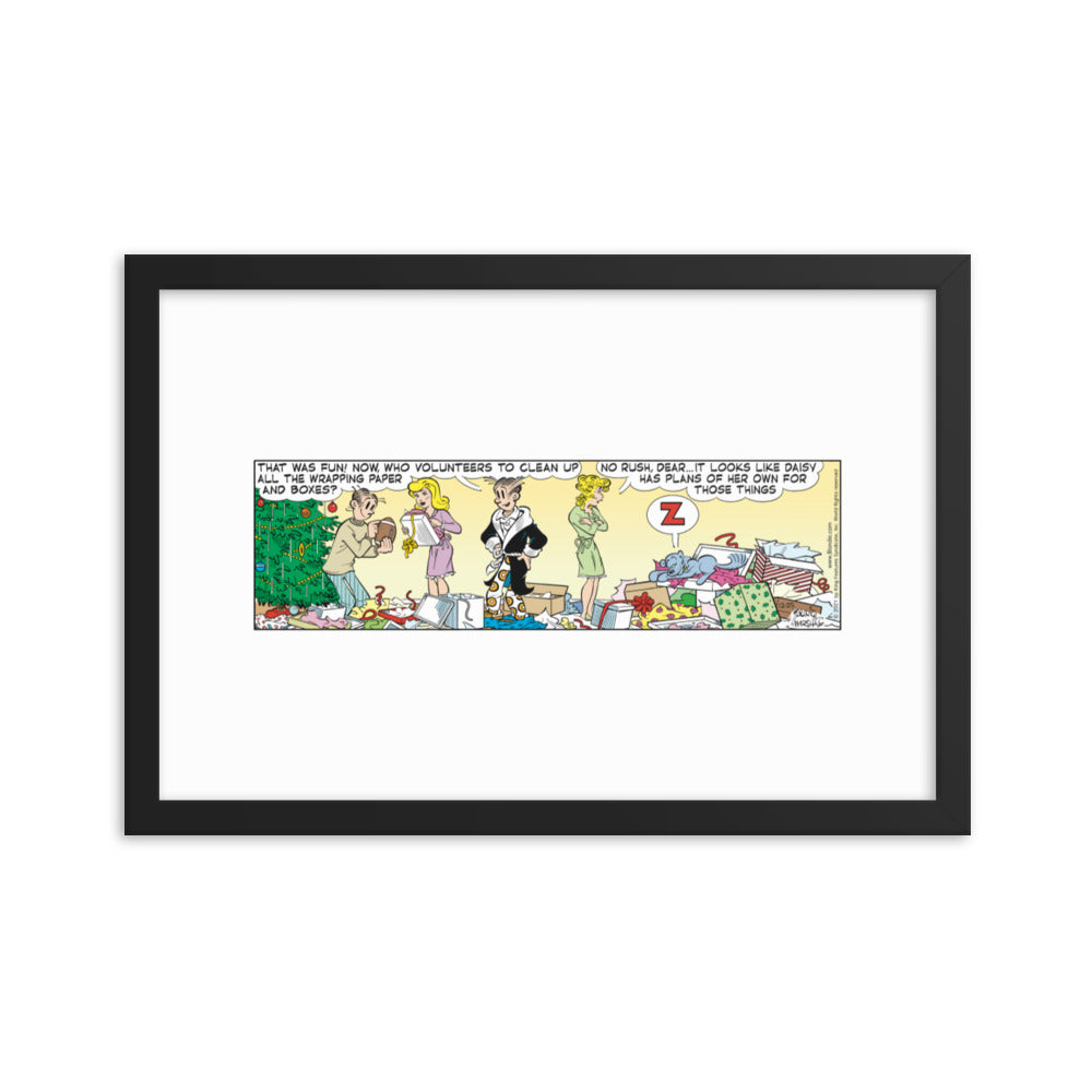 Blondie “Christmas Morning” Framed Print