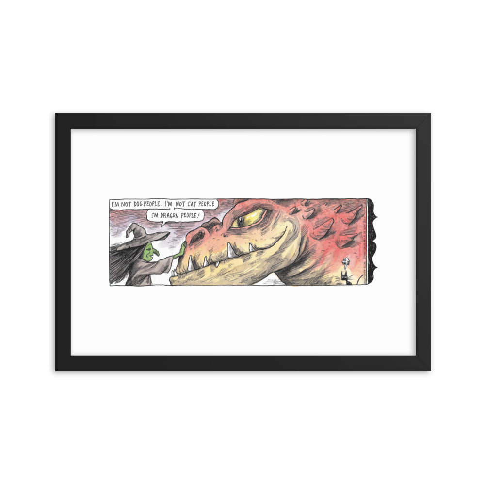 Macanudo “Dragon People” Framed Print
