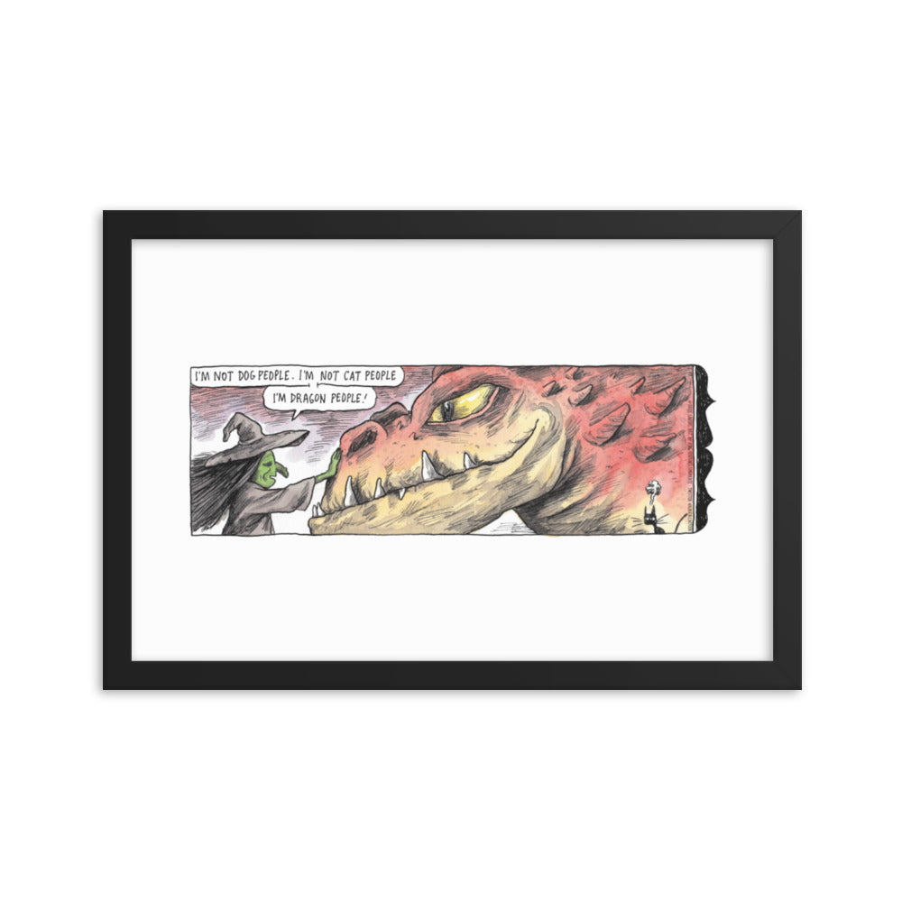 Macanudo “Dragon People” Framed Print