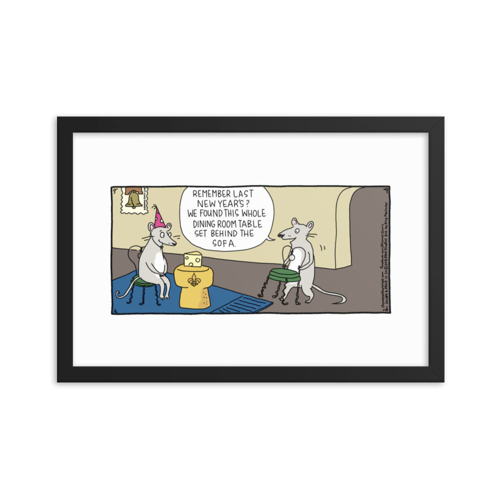Rhymes With Orange “Last New Year’s” Framed Print