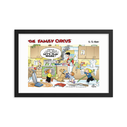 Family Circus 1997-01-26 Framed Poster