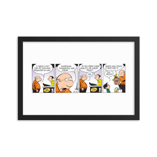 The Brilliant Mind of Edison Lee “The Cheap Gift” Framed Print