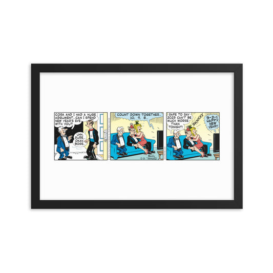 Blondie “New Year’s Eve Countdown” Framed Print