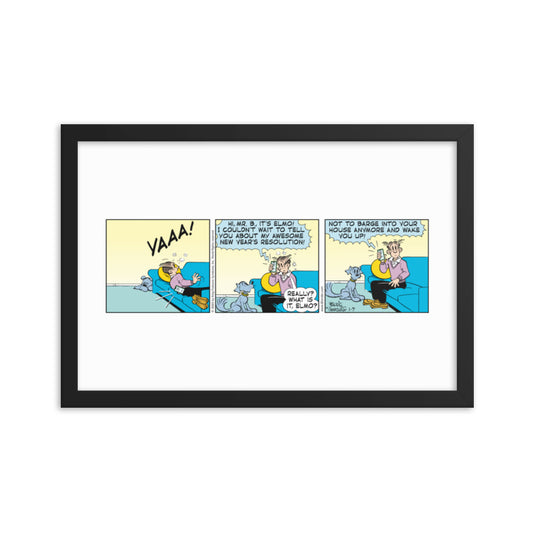 Blondie “Elmo’s Resolution” Framed Print