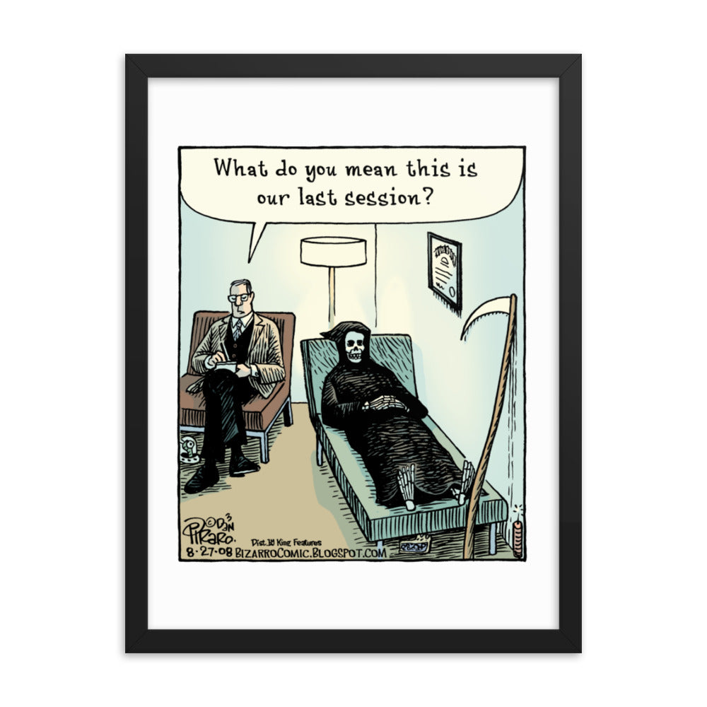 Bizarro “Our Last Session” Framed Print