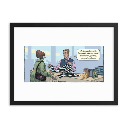 Bizarro “The Perfect Gift” Framed Print