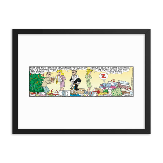 Blondie “Christmas Morning” Framed Print