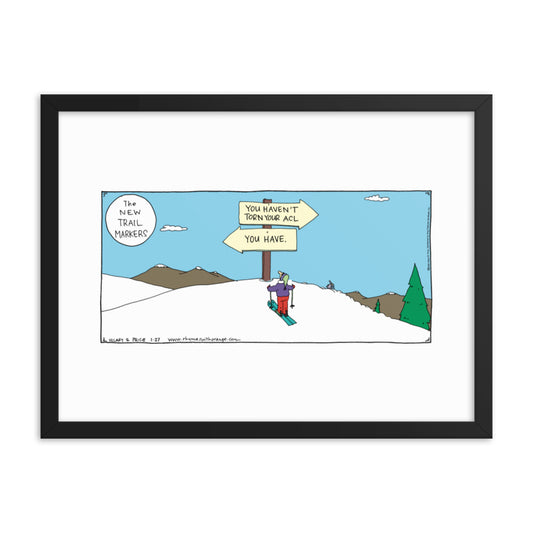 Rhymes With Orange “The New Trail Markers” Framed Print