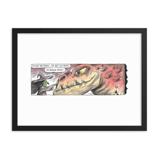 Macanudo “Dragon People” Framed Print