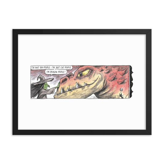 Macanudo “Dragon People” Framed Print