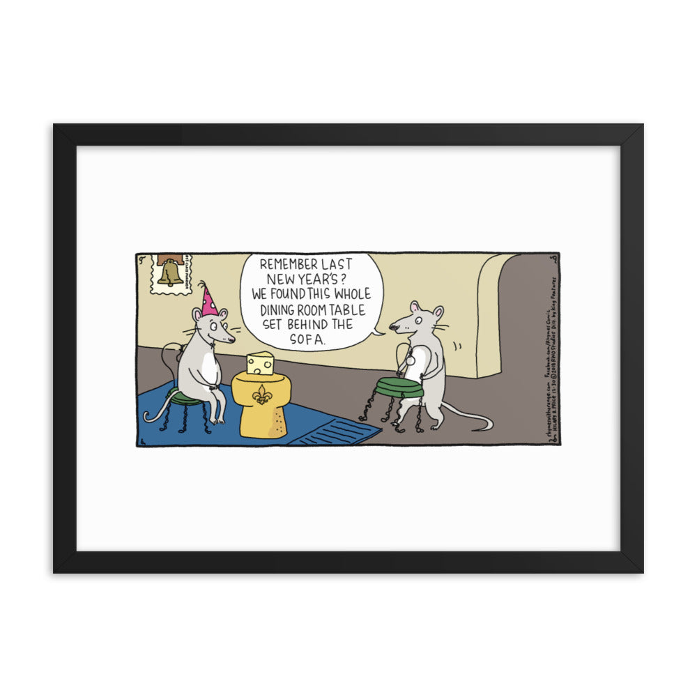 Rhymes With Orange “Last New Year’s” Framed Print