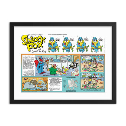 Slylock Fox and Comics For Kids 2022-06-05 Framed Poster