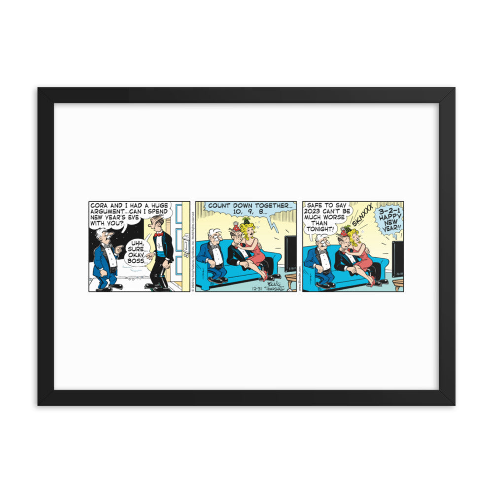 Blondie “New Year’s Eve Countdown” Framed Print