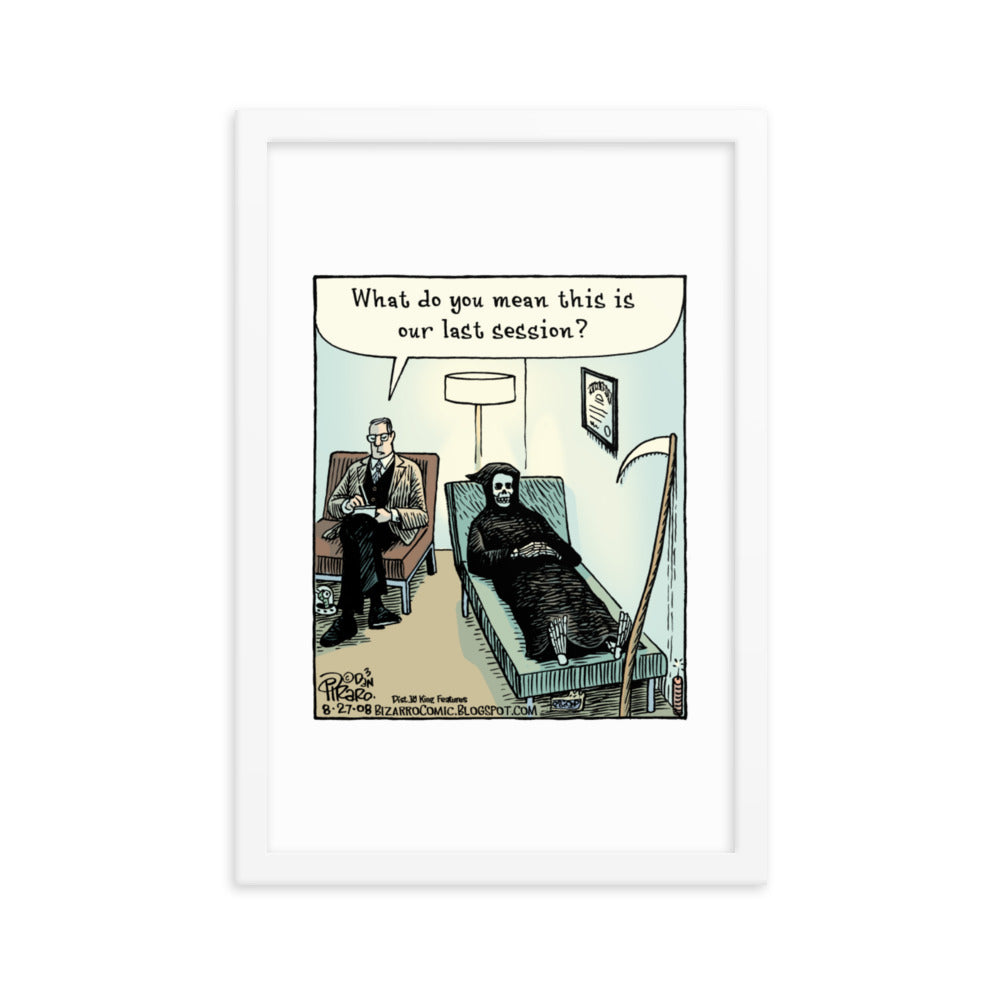 Bizarro “Our Last Session” Framed Print