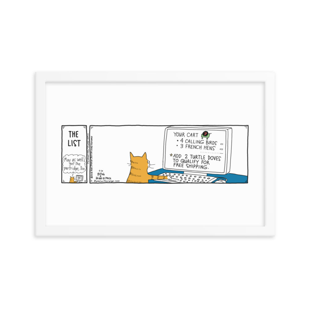 Rhymes With Orange “The List” Framed Print
