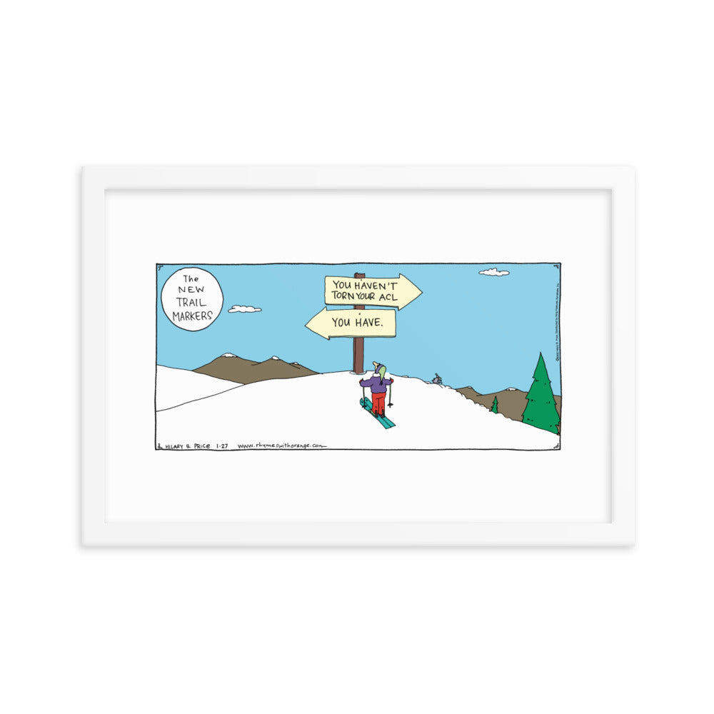 Rhymes With Orange “The New Trail Markers” Framed Print