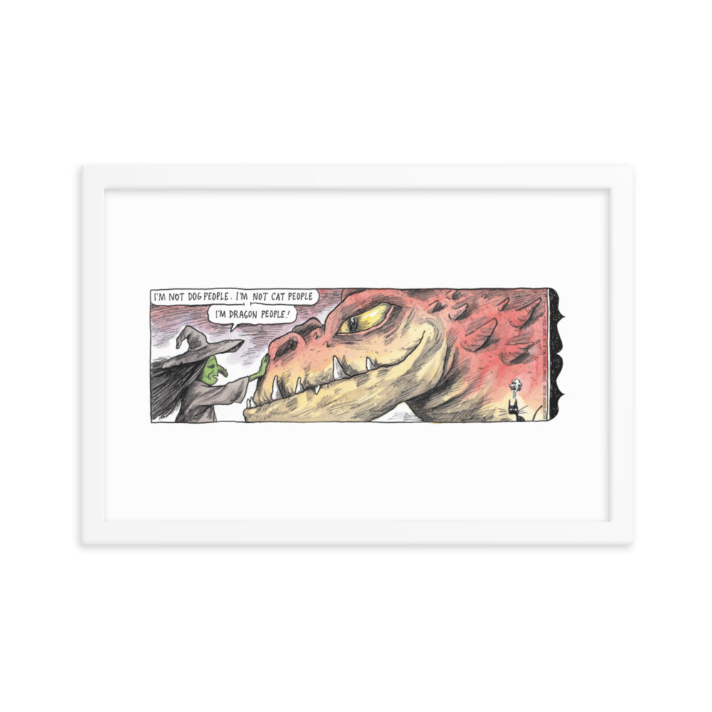 Macanudo “Dragon People” Framed Print