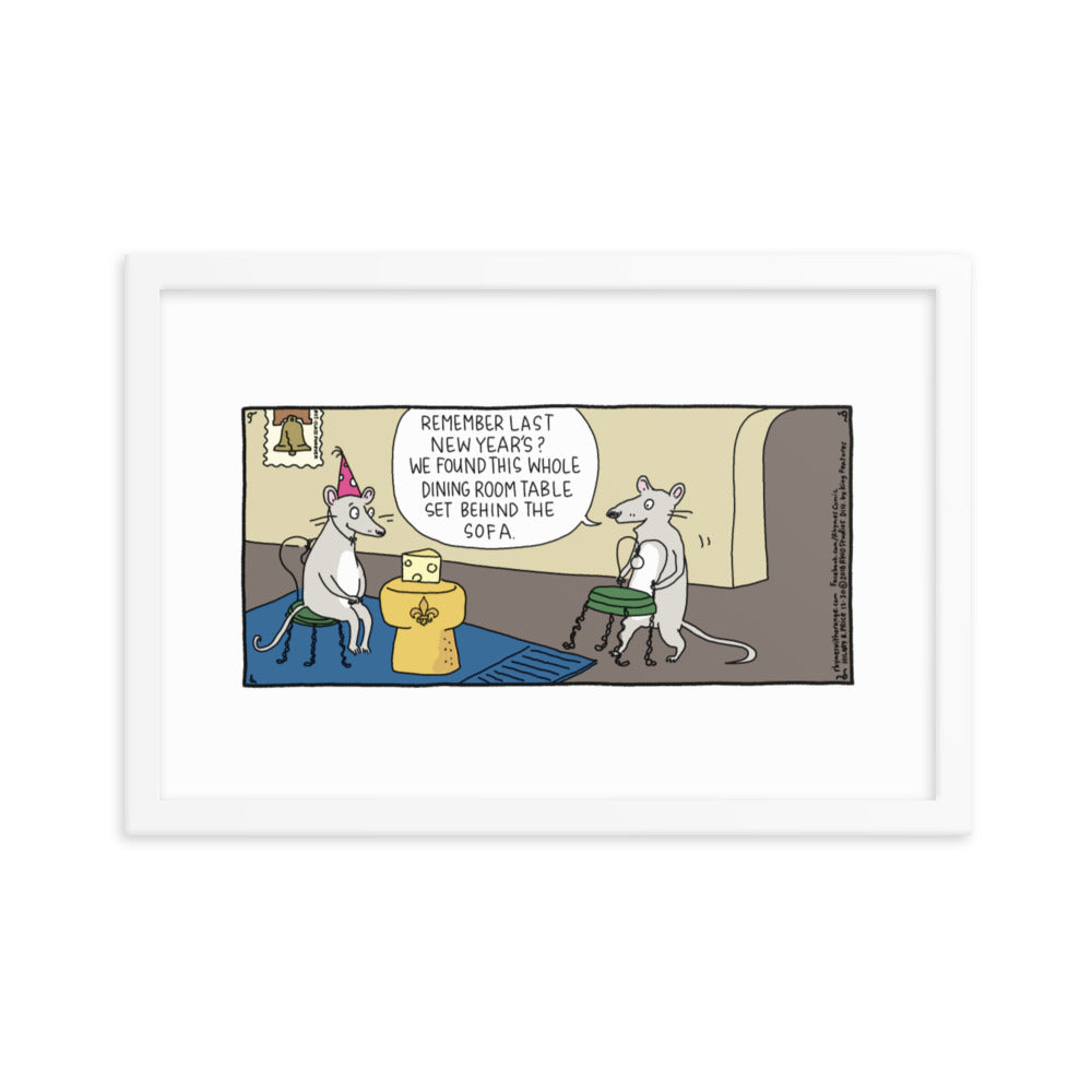 Rhymes With Orange “Last New Year’s” Framed Print