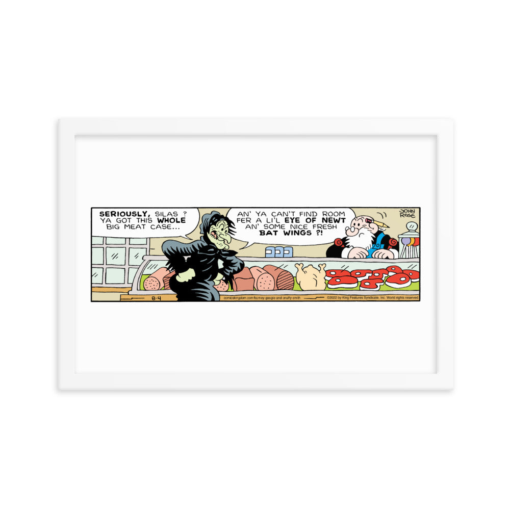 Barney Google and Snuffy Smith “Granny’s Eye of Newt” Framed Print
