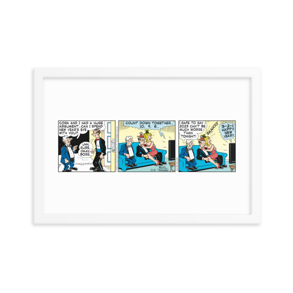 Blondie “New Year’s Eve Countdown” Framed Print